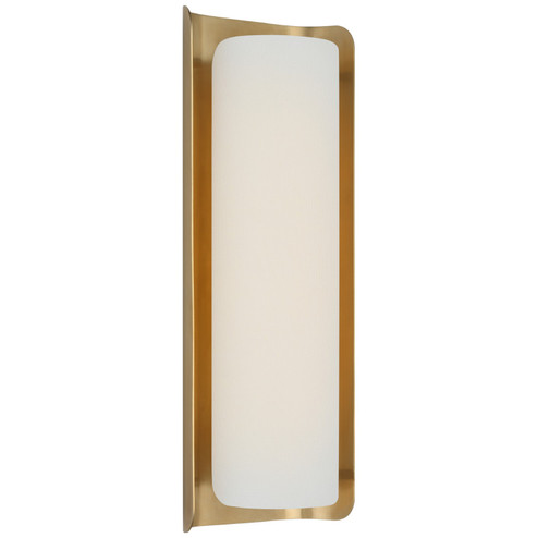 Penumbra LED Wall Sconce in Hand-Rubbed Antique Brass and Linen (268|WS2074HABL)