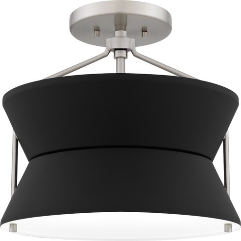 Quoizel Semi-Flush Mount Two Light Semi Flush Mount in Brushed Nickel (10|QSF6166BN)