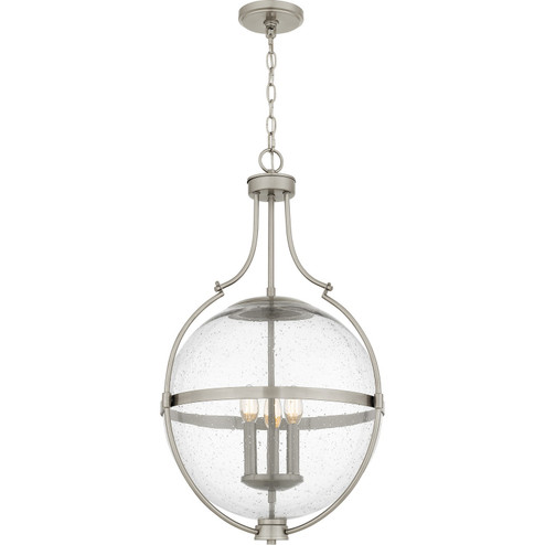 Quoizel Pendant Three Light Pendant in Brushed Nickel (10|QP6169BN)