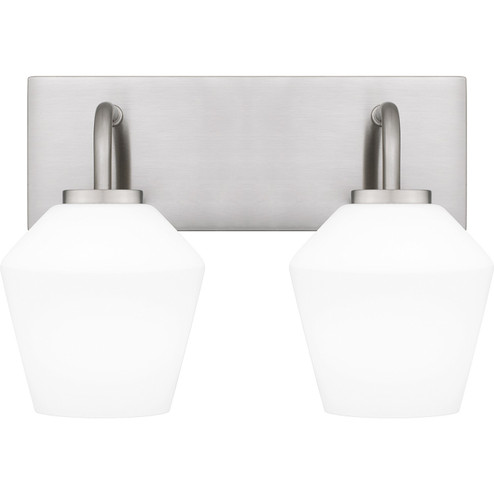 Nielson Two Light Bath in Brushed Nickel (10|NIE8613BN)