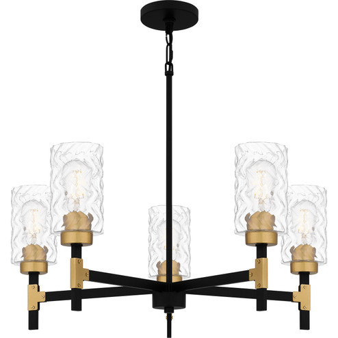 Carly Five Light Chandelier in Matte Black (10|CAY5028MBK)