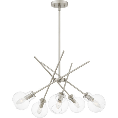 Asha Five Light Chandelier in Brushed Nickel (10|ASA5026BN)