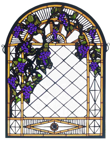 Grape Diamond Trellis Window in Antique Copper (57|38327)
