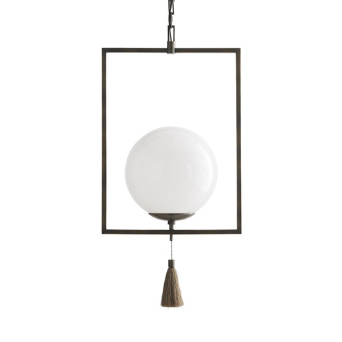 Trapeze One Light Pendant in Aged Bronze (314|DB49004)