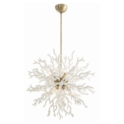 Diallo Eight Light Chandelier in White Lacquer (314|89992)
