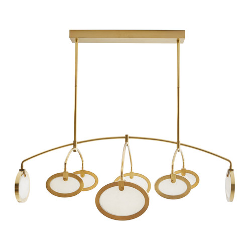 Rosabel Eight Light Chandelier in Antique Brass (314|89651)