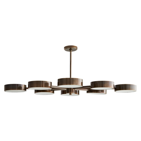 Linus Eight Light Chandelier in Heritage Brass (314|89117)