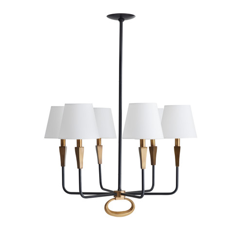 Jeremiah Six Light Chandelier in English Bronze (314|82017)