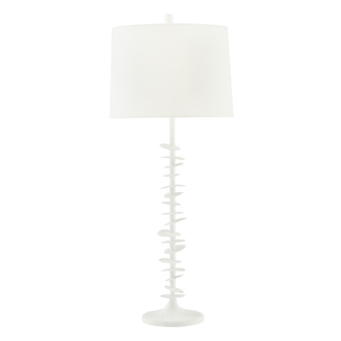 Penny One Light Table Lamp in White Gesso (314|44798246)