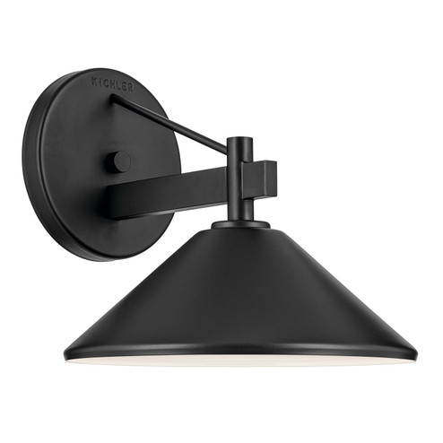 Ripley One Light Outdoor Wall Mount in Black (12|49060BK)