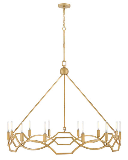 Leona LED Chandelier in Distressed Brass (13|45786DA) Leona LED Chandelier in Distressed Brass (13|45786DA)
