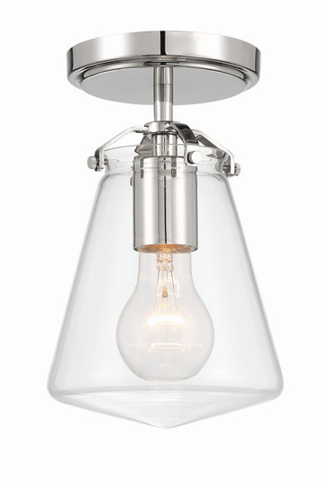 Voss One Light Semi Flush Mount in Polished Nickel (60|VSS7002PNCEILING)