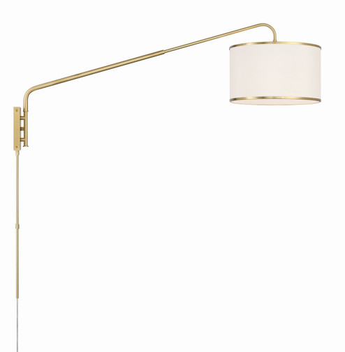 Mallory One Light Task Sconce in Soft Brass (60|MAL601SB)