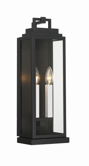 Aspen Two Light Outdoor Wall Sconce in Matte Black (60|ASP8912MK)