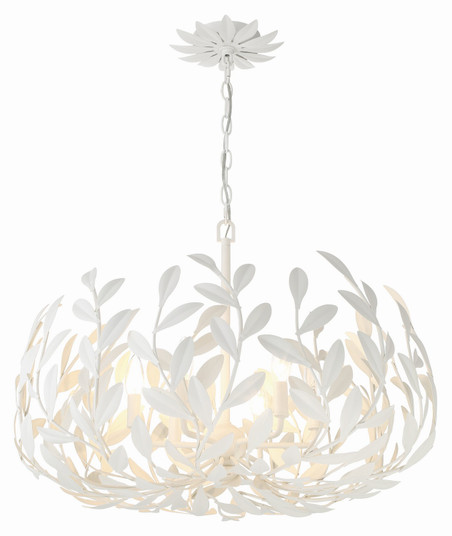 Broche Six Light Chandelier in Matte White (60|533MT)