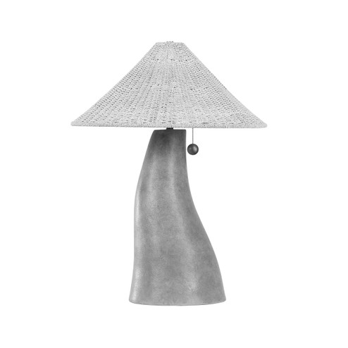 Pezante Two Light Table Lamp in Patina Brass/Ceramic Loft White (67|PTL1029PBRCLW)