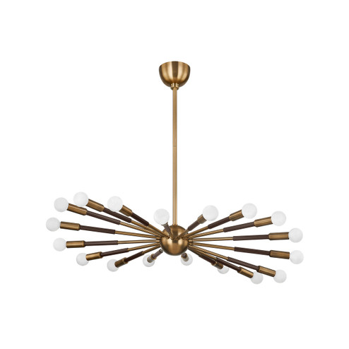 Obie 18 Light Chandelier in Patina Brass/Bronze (67|F3036PBRBRZ)