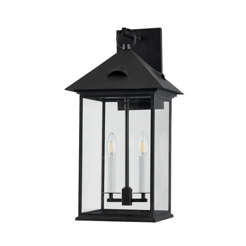 Corning Two Light Wall Sconce in Forged Iron (67|B4928FOR)