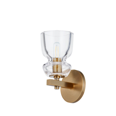 Trey One Light Wall Sconce in Patina Brass (67|B1109PBR)