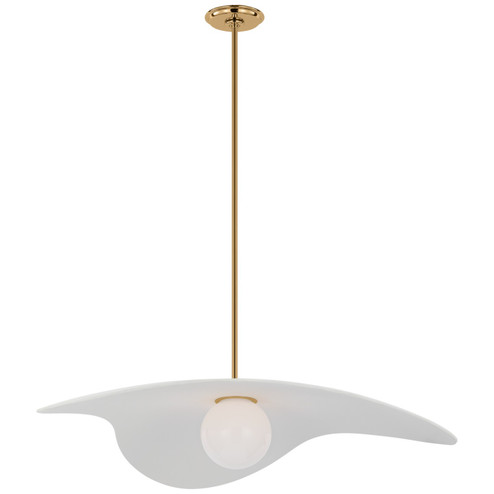 Mahalo LED Pendant in Hand-Rubbed Antique Brass (268|WS5048HABWHT)