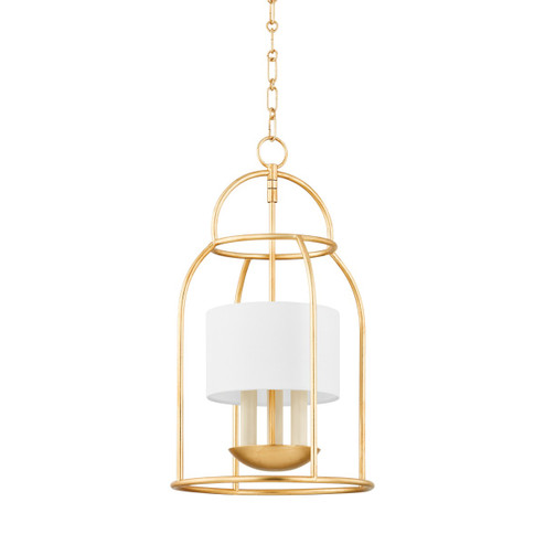 Delia Three Light Lantern in Vintage Gold Leaf (428|H871703VGL)