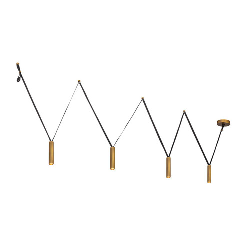 Mason LED Linear Pendant in Vintage Brass (347|LP90404VB)