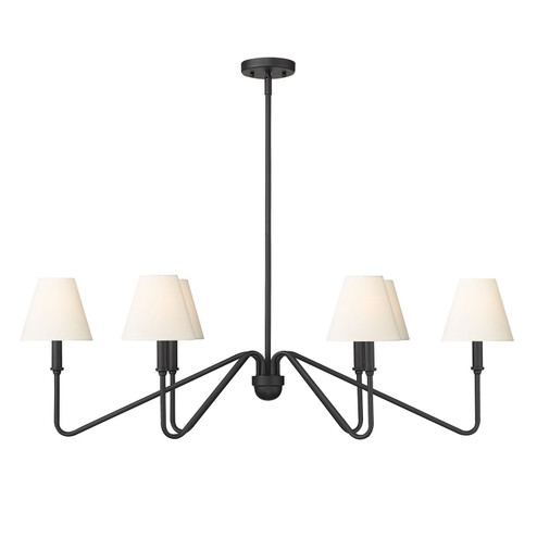 Kennedy Six Light Linear Pendant in Natural Black (62|3690LPNBIL)