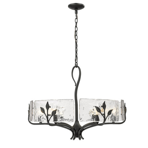 Calla Six Light Chandelier in Natural Black (62|31606NBHWG)