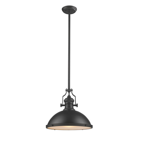 Chadwick One Light Pendant in Matte Black (45|666371)