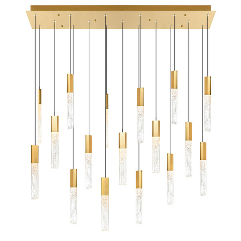 Greta LED Chandelier in Brass (401|1589P4817624RC)