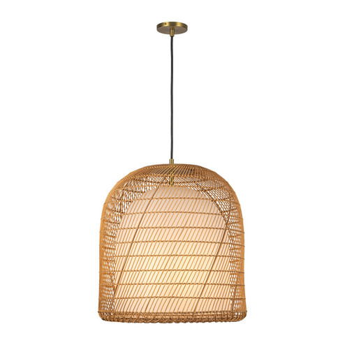 Bondi One Light Pendant in Brushed Gold/Opal Glass (452|PD631920BGOP)