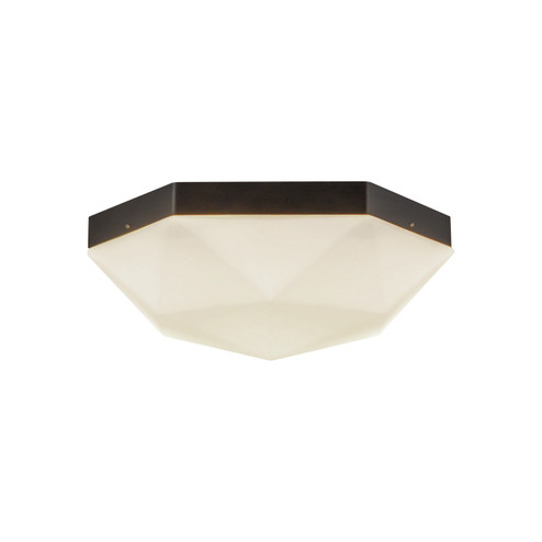 Krysta Two Light Flush Mount in Matte Black/Opal Glass (452|FM424512MBOP)