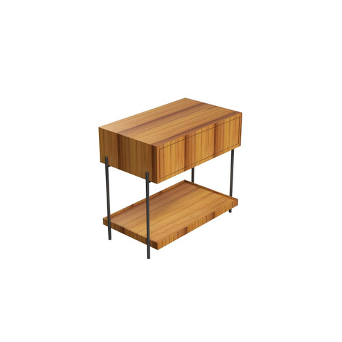 Clean Bedside Table in Teak (486|F102712)