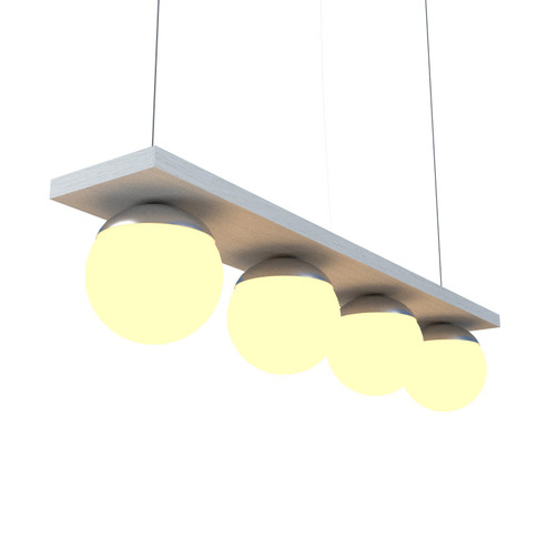 Sfera Four Light Pendant in Organic White (486|62347)