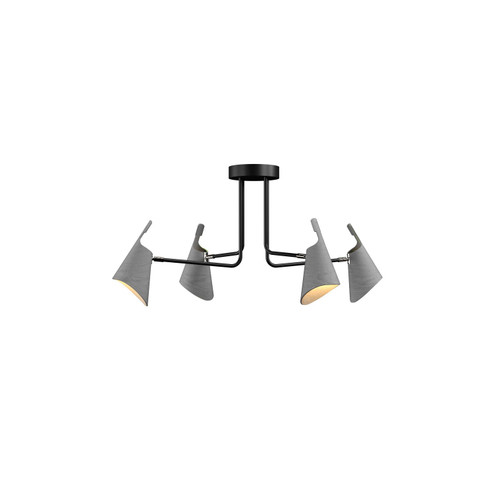 Balance Four Light Ceiling Mount in Organic Grey (486|510550)
