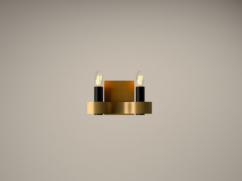 Flow One Light Wall Lamp in Organic Gold (486|420349)