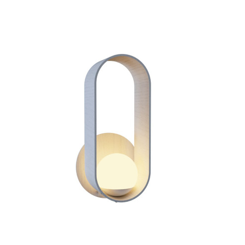 Sfera One Light Wall Lamp in Organic White (486|419147)