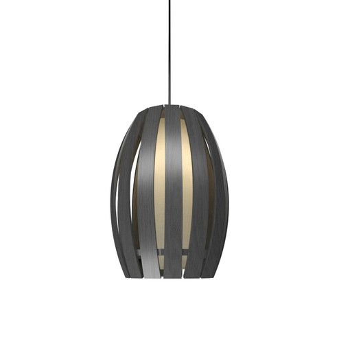 Barrel One Light Pendant in Organic Grey (486|30350)