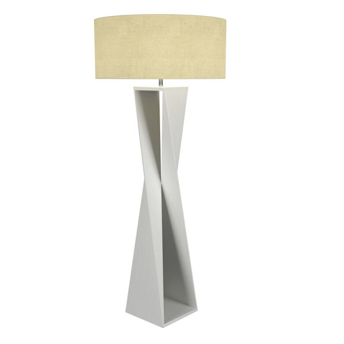 Spin One Light Floor Lamp in Organic White (486|302947)