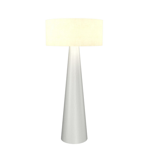 Conical One Light Floor Lamp in Organic White (486|300447)