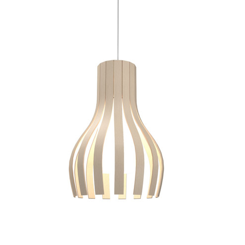Barrel One Light Pendant in Organic Cappuccino (486|26948)