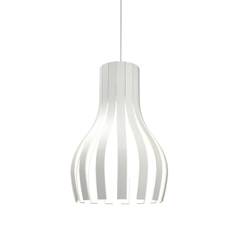Barrel One Light Pendant in Organic White (486|26947)
