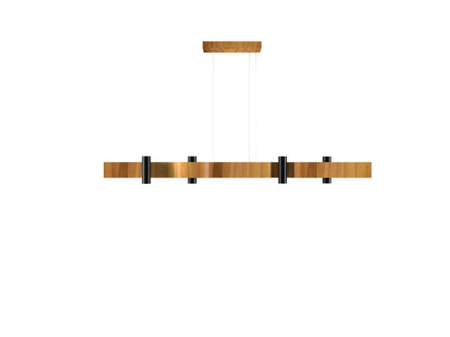 Flow Eight Light Pendant in Teak (486|150012)