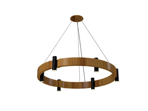 Flow 12 Light Pendant in Teak (486|149712)