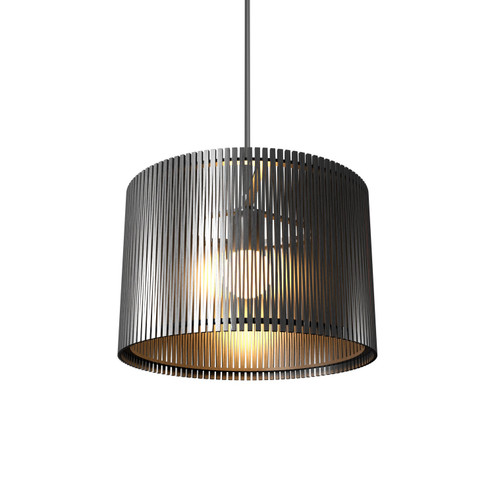 Living Hinges One Light Pendant in Organic Grey (486|148650)