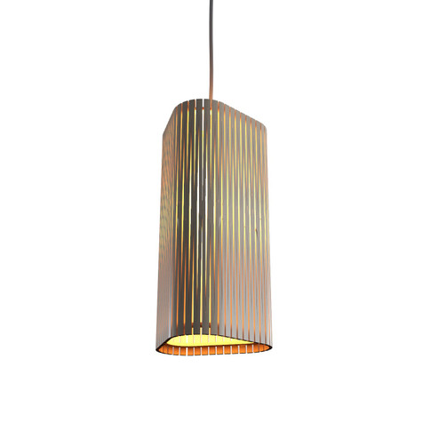 Living Hinges One Light Pendant in Organic Cappuccino (486|148248)