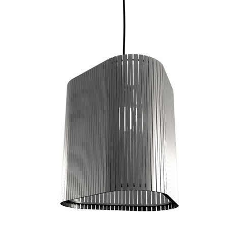 Living Hinges One Light Pendant in Organic Grey (486|148150)