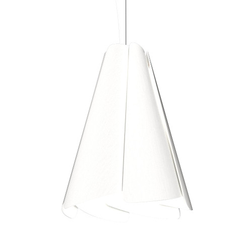 Fuchsia One Light Pendant in Organic White (486|136347)