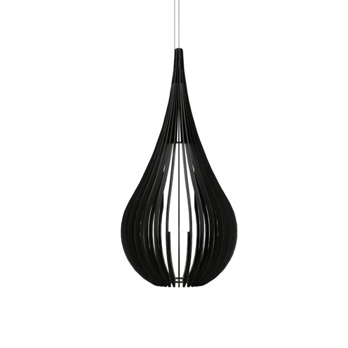 Cappadocia One Light Pendant in Organic Black (486|131046)