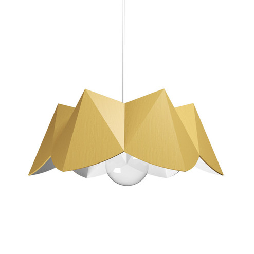 Physalis One Light Pendant in Organic Gold (486|129949)